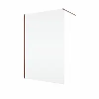 Paravan dus sticla walk-in 80x200 cm, bordeaux metal, sticla 8 mm, Ronal Easy D40