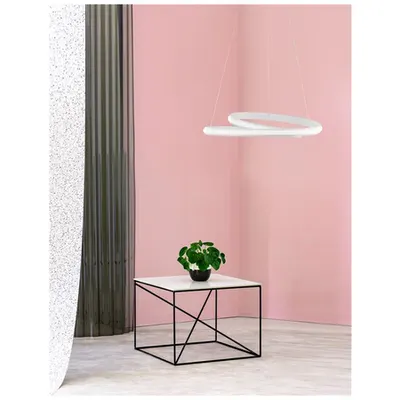 Lampa suspendata MALVI Nisipiu Alb Aluminiu & Acrylic Dimabil LED 32 Wat 220-240 Volt 2745Lm 3000K IP20