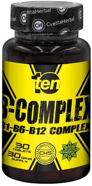 10/ten B-Complex, 30 tablete, Cvetita Herbal