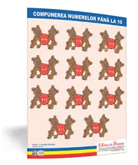Compunerea numerelor până la 10 - planșă 50x70