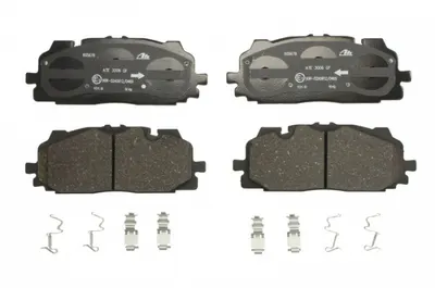 Set placute frana Fata (cu suplimente), potrivit AUDI A4 ALLROAD B9, A4 B9, A5, A6 ALLROAD C8, A6 C8, A7, A8 D5, E-TRON, E-TRON GT, Q3, Q5, Q7, Q8; BENTLEY BENTAYGA 1.4-Electric 01.15
