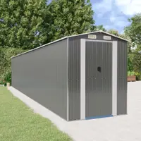 Gossi sopron de gradina, gri deschis, 192x1021x223 cm otel galvanizat