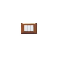 Placa ornament 4 module Vimar(Plana) Reflex tobacco