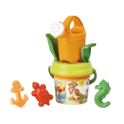 Set jucarii apa si nisip cu galetusa, stropitoare, forme si unelte in rucsac Poppy