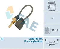 Senzor temperatura lichid racire (numar pini: 2, negru) VOLVO C70 I, S40 I, S60 I, S70, S80 I, V40, V70 I, V70 II, XC70 CROSS COUNTRY 1.6-2.4LPG intre 1995-2010