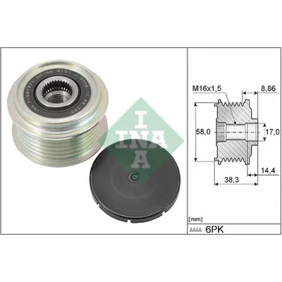 Sistem roata libera, generator INA 535 0296 10