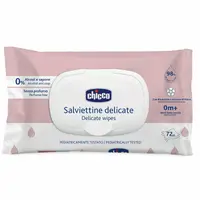 Servetele umede biodegradabile 72 buc, Chicco, 98% apa, Fara parfum, 0 luni+