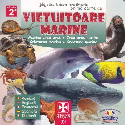 Prima carte cu Viețuitoare Marine - Hardcover - ***