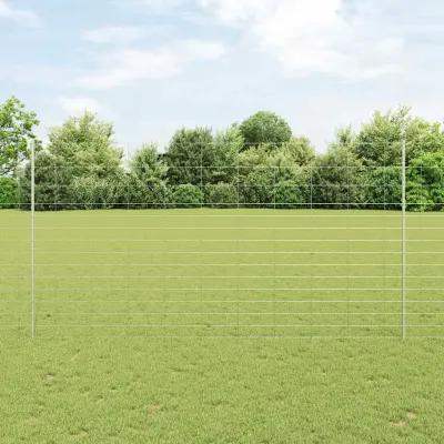 vidaXL Gard sălbatic de exterior cu stâlpi 50 x 1,6 m Oțel Galvanizat
