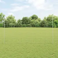 vidaXL Gard sălbatic de exterior cu stâlpi 50 x 1,6 m Oțel Galvanizat