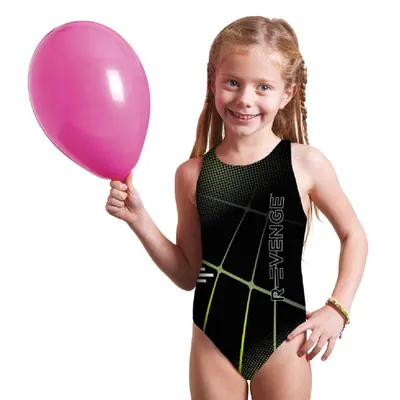 Costum de baie pentru fete Spider verde