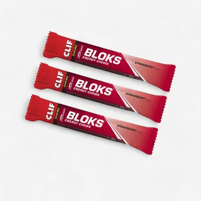Gumă energizantă Bloks 3x60g Căpșune
