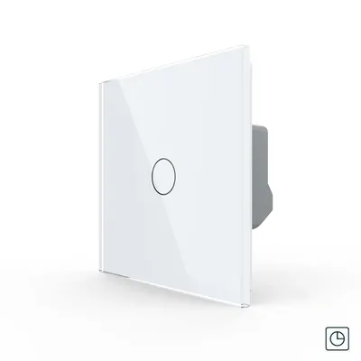 Intrerupator Simplu cu Timer LIVOLO Din Sticla – Serie Noua