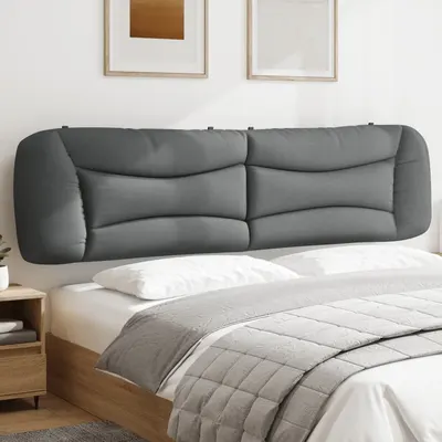 vidaXL Pernă tăblie de pat, Hvar, gri deschis, 200 cm, material textil