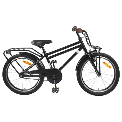 vidaXL Bicicletă pentru Copii 22 Inci pentru 7-12 ani Negru