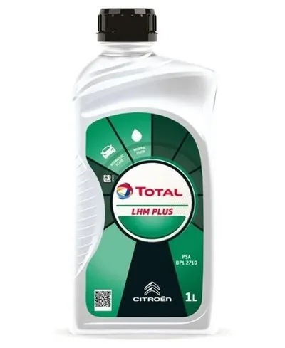 Ulei hidraulic special TOTAL FLUIDE LHM PLUS 214174, volum 1 litru, mineral, culoare verde, pentru sistem suspensie hidropneumatic 1L