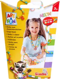Set creativ Simba Toys Art & Fun - Mărgele neon pentru bijuterii