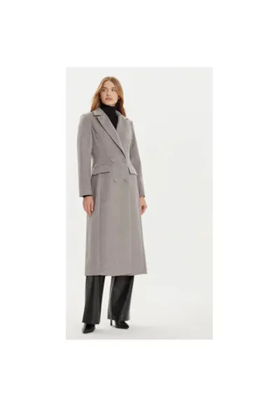 Palton dama - 304449604 - Poliester/Lana - Gri - Gri