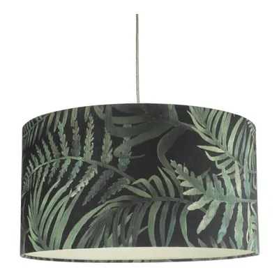 Corp de iluminat suspendat Bamboo Green Leaf Print Easy Fit Shade Small