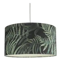 Corp de iluminat suspendat Bamboo Green Leaf Print Easy Fit Shade Small