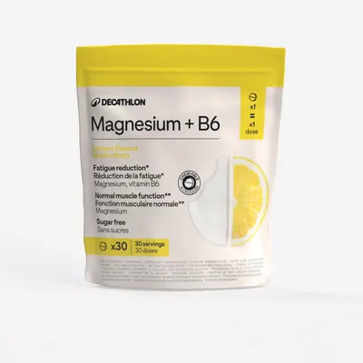 Magneziu + B6 fără zahăr cu aromă naturală de lămâie, 30 comprimate