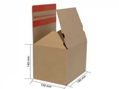 Cutii de carton cu autoformare ecommerce, FitBox, productive si eficiente, fund dublu, 190x150x140