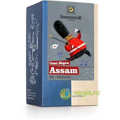 Ceai Negru Englez Assam Ecologic/Bio 18dz
