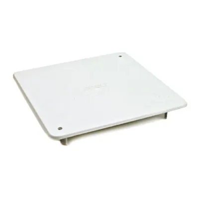 Capac doză 100x100 mm, alb