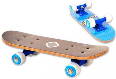 Mini skateboard pentru copii D'Arpeje - Albastru, 43 cm
