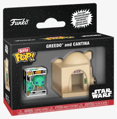 Mini figurine Funko Bitty POP! Towns: Star Wars - Greedo și Cantina