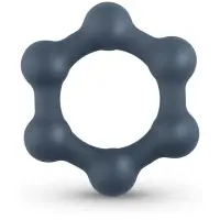 Boners Hexagon Cockring Steel Balls inel pentru penis 7.5 cm