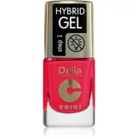 Delia Cosmetics Coral Nail Enamel Hybrid Gel lac de unghii sub forma de gel culoare 148 11 ml