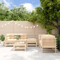 Gossi set mobilier relexare de gradina, 6 piese, lemn masiv de pin