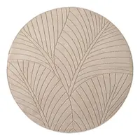 Covor pentru exterior și interior bej rotund ø 160 cm Nova 1203 – Ayyildiz Carpets