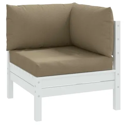 vidaXL Perne de paleți, 3 buc., melanj gri taupe, material textil