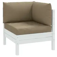 vidaXL Perne de paleți, 3 buc., melanj gri taupe, material textil