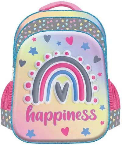 Rucsac 3D S. Cool - Happiness, cu 2 compartimente, lumini LED