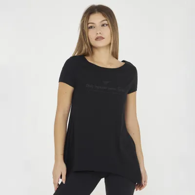 Tricou de gimnastică Callisto femei negru