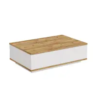 Masuta de cafea FR14-AW, pin atlantic + alb, 90x60x28,6 cm