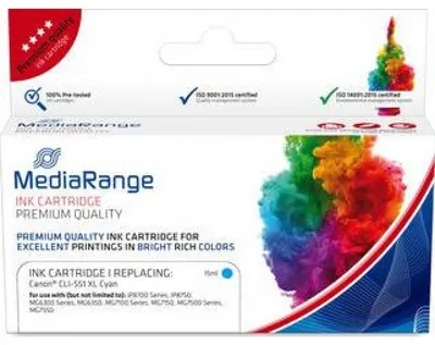 Cartuș de cerneală compatibil MediaRange - MRCP551GYXL, pentru Canon PIXMA, gri