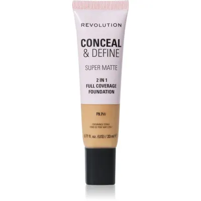 Revolution Conceal & Define machiaj cu efect matifiant culoare F9.7W 23 ml