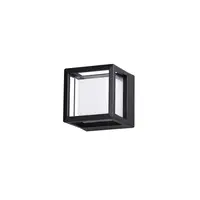 Aplica AGOSTO Negru Aluminiu turnat Aluminiu & Acrylic LED 6 Wat 420Lm 3000K 100-240 Volt 50Hz -IP54-