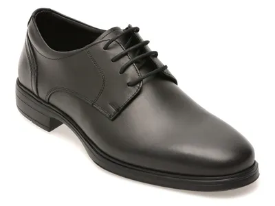 Pantofi eleganti OTTER negri, E300, din piele naturala