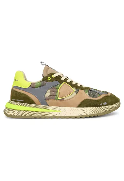 Tenisi barbati multicolor - piele naturala