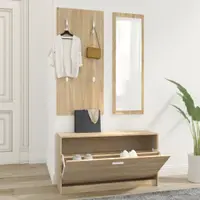 Gossi set pantofar 3 in 1, stejar sonoma, lemn prelucrat