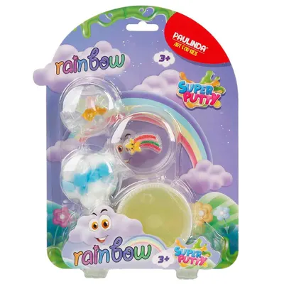 Slime Paulinda, Super Putty, Rainbow, 80 ml