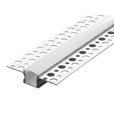 Profil aluminiu banda LED pentru rigips, 13mm, 3m - Comenzi sub 25 buc/bax: ridicare din depozit