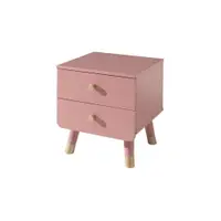 Noptieră din lemn de pin pentru camera copiilor Vipack Billy, roz
