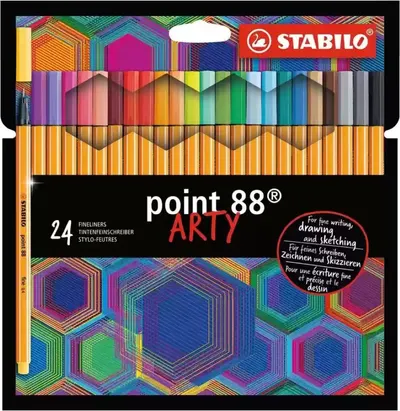 Set linere Stabilo Arty - Point 88, 24 culori