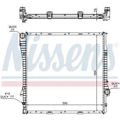 Radiator, racire motor NISSENS 60788A